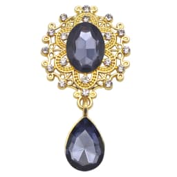 Charm Flower Brooch 10pc 25*45MM Crystal Gold Flat Back 2019 Wedding Wine Glass Ornament Decoraation Crafts Scrapbooking