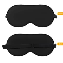 Ultra Soft Skin Friendly Sleep Mask Pure Natural Silk Fabric and Cotton Filled Sleeping Eye Mask with Adjustable Strap
