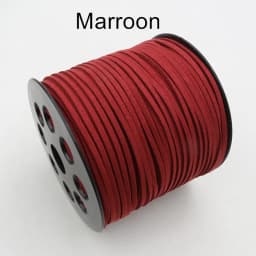10m/lot 2.5mm Flat Faux Suede Braided Cord Korean Velvet Leather Thread String Rope For DIY Necklace Jewelry Making Supplies
