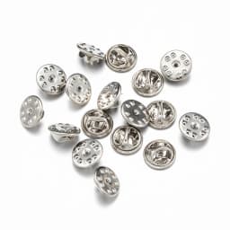 50pcs Rubber Brooch Bukle Button Clasp Pin Backs Clutch Care Cap Nail Tie Back Stoppers Squeeze Badge Holder Jewelry Accessories