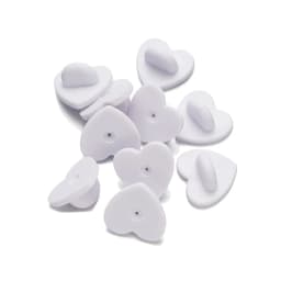 50pcs Rubber Brooch Bukle Button Clasp Pin Backs Clutch Care Cap Nail Tie Back Stoppers Squeeze Badge Holder Jewelry Accessories