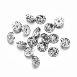 50pcs Rubber Brooch Bukle Button Clasp Pin Backs Clutch Care Cap Nail Tie Back Stoppers Squeeze Badge Holder Jewelry Accessories