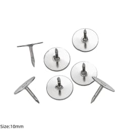 50pcs Rubber Brooch Bukle Button Clasp Pin Backs Clutch Care Cap Nail Tie Back Stoppers Squeeze Badge Holder Jewelry Accessories