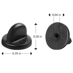50pcs Rubber Brooch Bukle Button Clasp Pin Backs Clutch Care Cap Nail Tie Back Stoppers Squeeze Badge Holder Jewelry Accessories