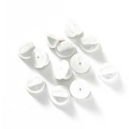 50pcs Rubber Brooch Bukle Button Clasp Pin Backs Clutch Care Cap Nail Tie Back Stoppers Squeeze Badge Holder Jewelry Accessories