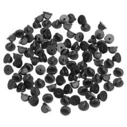 50pcs Rubber Brooch Bukle Button Clasp Pin Backs Clutch Care Cap Nail Tie Back Stoppers Squeeze Badge Holder Jewelry Accessories