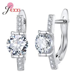 Korean Style Various Models Crystal Earring Findings Genuine 925 Sterling Silver Earring Findings Jewelry Accessories For DIY