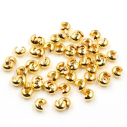 100pcs/lot Copper Round Covers Crimp End Beads 3 4 5mm Stopper Spacer Beads For DIY Jewelry Making Findings Supplies