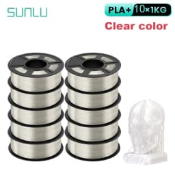 SUNLU 10KG 3D Filament PLA /PLA PLUS Filament 10kg 22 Lbs 1.75mm 3D Printer Filament Environmentally Friendly High Strength PLA