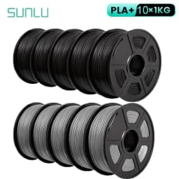SUNLU 10KG 3D Filament PLA /PLA PLUS Filament 10kg 22 Lbs 1.75mm 3D Printer Filament Environmentally Friendly High Strength PLA