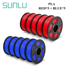 SUNLU 10KG 3D Filament PLA /PLA PLUS Filament 10kg 22 Lbs 1.75mm 3D Printer Filament Environmentally Friendly High Strength PLA