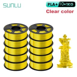 SUNLU 10KG 3D Filament PLA /PLA PLUS Filament 10kg 22 Lbs 1.75mm 3D Printer Filament Environmentally Friendly High Strength PLA
