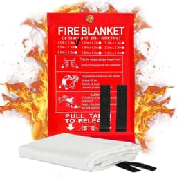 Portable Emergency Fire Blanket Retardant Fire Suppression Blanket Survival Shelter Safety Cover Fireproof Mat
