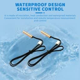 1pcs 40cm Air Conditioning Temperature Sensor 5K 10K 15K 20K 50K 100K Air Conditioner Tube Sensor Rubber Head Copper Head