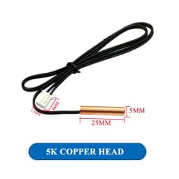 1pcs 40cm Air Conditioning Temperature Sensor 5K 10K 15K 20K 50K 100K Air Conditioner Tube Sensor Rubber Head Copper Head