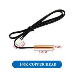 1pcs 40cm Air Conditioning Temperature Sensor 5K 10K 15K 20K 50K 100K Air Conditioner Tube Sensor Rubber Head Copper Head