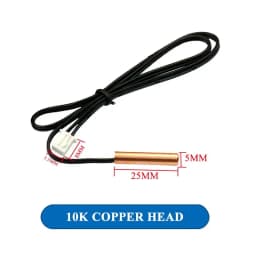 1pcs 40cm Air Conditioning Temperature Sensor 5K 10K 15K 20K 50K 100K Air Conditioner Tube Sensor Rubber Head Copper Head