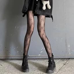Classic Lolita Hollowed Out Lace Mesh Stockings Bottomed Pantyhose Women Sexy Japanese Girls Gothic Punk Retro Spider Web Tights