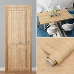 PVC Waterproof Self Adhesive Wallpaper Wall in Rolls Furniture Cabinets Vinyl Decorative Film Wood Grain Stickers For Home Decor
