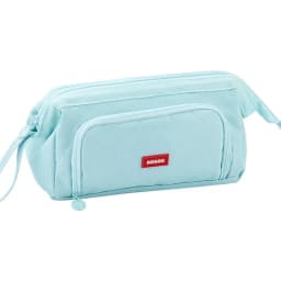 Angoo Cute Pencil Case Special Macaron Color Side Window Canvas Big Pencil Pouch Pen Box Storage Bag Student School Stationery