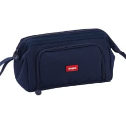Angoo Cute Pencil Case Special Macaron Color Side Window Canvas Big Pencil Pouch Pen Box Storage Bag Student School Stationery