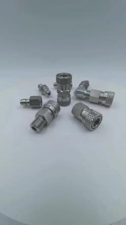 Both End Male Quick Disconnect Adaptor Stainless Steel Double Male 8MM Fill Nipple HPA High Pressure Accessories