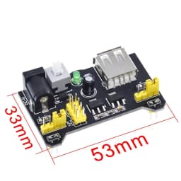 3.3V/5V MB102 Breadboard power module+ 400 points Solderless Prototype Bread board kit +65 Flexible jumper wires for arduino