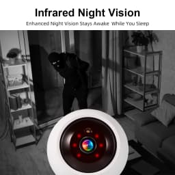 Fuers 5MP WiFi Camera Works With Tuya Smart Home Indoor Wireless IP Surveillance Camera Automatic Tracking Security Baby Monitor