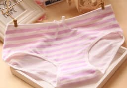 Japanese Anime Blue White Striped Panties Underwear Lolita Pink Briefs Lingerie Cute Soft Breathable Underpants Female Gifts New