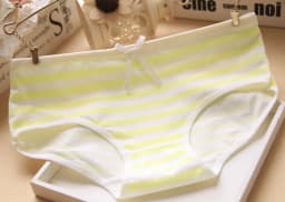 Japanese Anime Blue White Striped Panties Underwear Lolita Pink Briefs Lingerie Cute Soft Breathable Underpants Female Gifts New