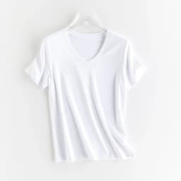 High-end New 10% Silk & Mercerized Cotton Women T-shirt Luxury Tee Short Sleeve Silky Feeling Summer Wear  Tops V / O-neck