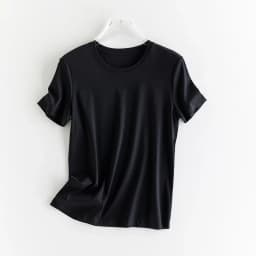 High-end New 10% Silk & Mercerized Cotton Women T-shirt Luxury Tee Short Sleeve Silky Feeling Summer Wear  Tops V / O-neck