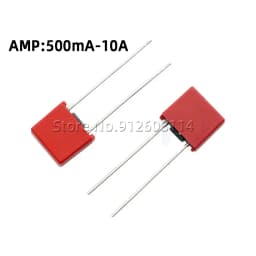 20Pcs 392 Square Fuse 0.5A 1A 2A 2.5A 3.15A 4A 5A 6.3A 8A 10A 250V Plastic Fuse T2A LCD TV Power Board Commonly Slow Blow Fuse