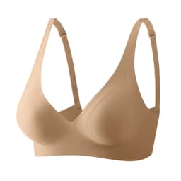 FINETOO Women Seamless Bra Comfortable Wireless Bras S-XL Ladies Deep V Underwear Soft Padded Brassiere Female Bra Lingerie 2023