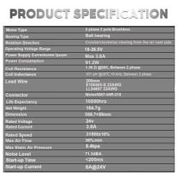 Resmed Airsense 10 - Motor Pump Replacement - Compatible with Resmed S10 Resmed S9