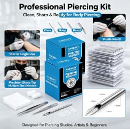 12G 14G 16G 18G 20G 5/10/30/50pcs Piercing Needles Disposable Body Piercing Needles Ear Nose Navel Nipple Piercing Piercing Kits