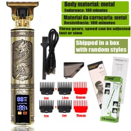 Vintage T9 Hair Clipper Beard Shaving Body Hair Trimmer Clippers Electric Men Haircut Machine 0mm Barber Shaver