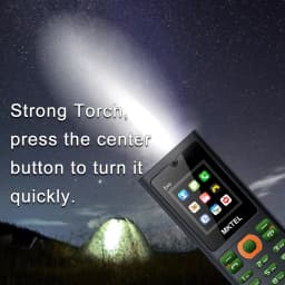 MKTEL EXO Feature Phone Senior Mobile Phone Dual SIM Dual Standby 1.77" Display GSM MP3 MP4 FM Radio Strong Torch Loud Speaker