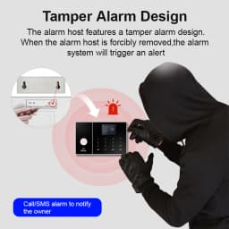 PGST WiFi 4G 2G GSM Home Alarm System Works with Tuya Smart Life Security Protection Alarm Security System Motion Door Sensor