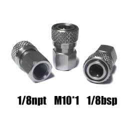 HPA High Pressure Air 8mm Quick Disconnect Male Female Adapter, Fill Nipple 1/8NPT 1/8BSPP M10*1 M8*1 Stainless Steel