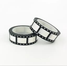1PC 10M Decorative Black and White Camera Film Washi Tape Japanese 10m Kawaii Scrapbooking Tools Masking Tape for Photo Album