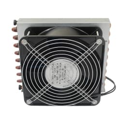Small Shell Condenser Radiator Refrigerator Freezer Air-cooled Water-cooled Aluminum Fin and Copper Tube Heat Exchanger with Fan