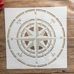 30 * 30cm size diy craft mandala compass mold for painting stencils stamped photo album embossed paper card on wood, fabric wall