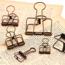 8 Colors 3 Sizes Ins Colors Gold Sliver Rose Green Purple Binder metal Clips Large Medium Small Office Study Binder Clips