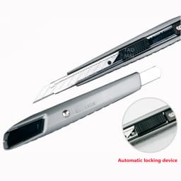 Aluminum Alloy Utility Knife 30 Degree 9mm Sharp Angle Blade Cutting Paper/Leather Carving Craft Knife Metal Knife Stationery