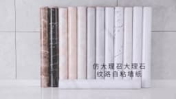 Marble Vinyl Film DIY Self Adhesive Wallpaper Bathroom Kitchen Cupboard Countertops Contact Paper PVC Waterproof Wall Stickers