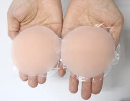 Round Shape Reusable Silicone Nipple Covers Invisible Seamless Breast Petals No Show Full Coverage Nip Pasties Sticky Bra