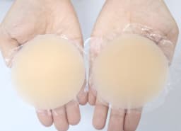 Round Shape Reusable Silicone Nipple Covers Invisible Seamless Breast Petals No Show Full Coverage Nip Pasties Sticky Bra
