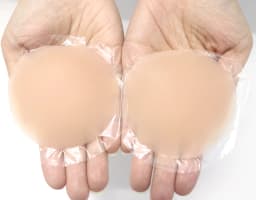 Round Shape Reusable Silicone Nipple Covers Invisible Seamless Breast Petals No Show Full Coverage Nip Pasties Sticky Bra