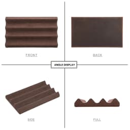 Contact's Family Luxury Leather Pen Tray 1/2/3 Slots Pens Holder Display Pen Stand Microfiber Desktop Organizer Home Office Use